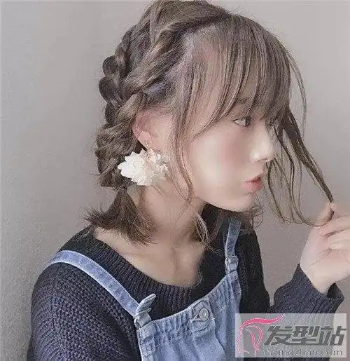 15款简单易学的短发编发齐肩发的花样编发示范