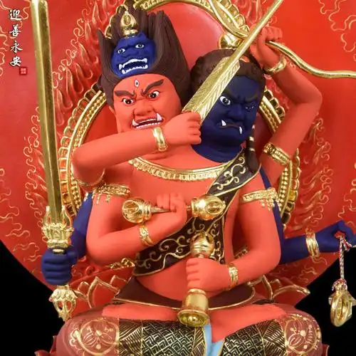 需购2022春婆罗门三大鬼王大力鬼王邙山鬼王独角鬼王极彩树脂神像图片
