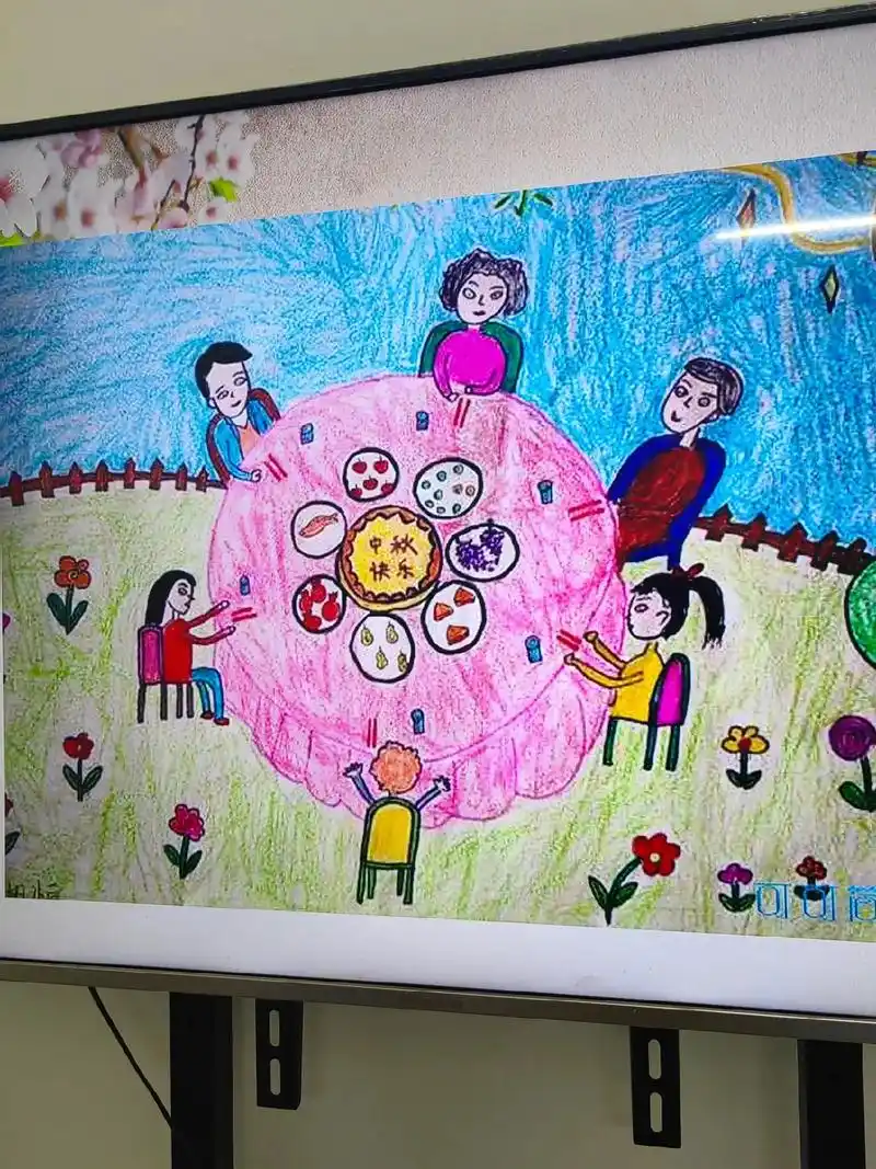 二年级的看图写话《中秋节》! - 抖音