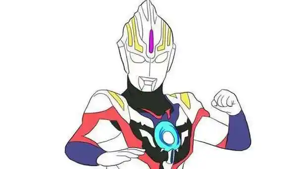 欧布奥特曼的重光形态简笔画