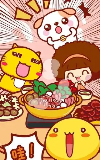 我们是吃货卡通图片壁纸