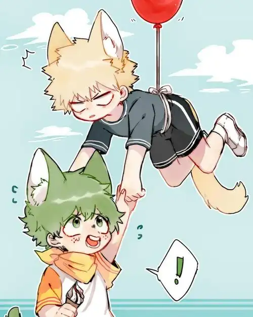 【我的英雄学院 胜出 爆豪胜己 绿谷出久 萌】