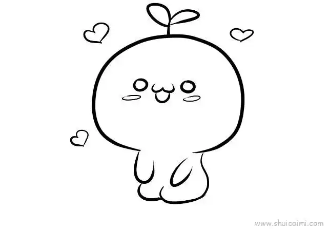 团子可爱儿童画怎么画 团子可爱简笔画图片