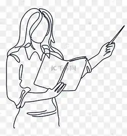 女教师上课素材