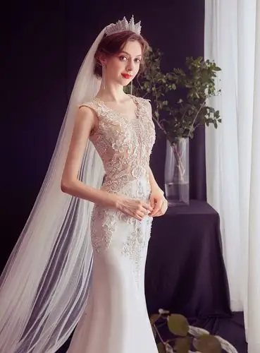 共6809 件新娘拖尾婚纱晚礼服相关商品