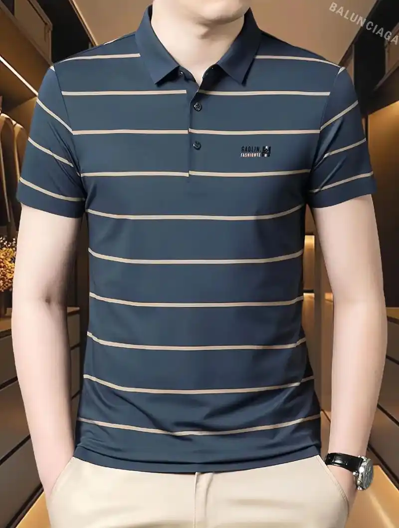 夏季新款polo衫男短袖,潮流商务休闲t恤薄款冰丝男士翻领p - 抖音