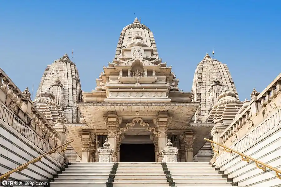 伯拉曼迪尔印度教神庙,位于印度加尔各答孟加拉著名的