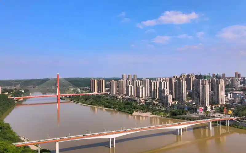 航拍重庆市潼南区完整版