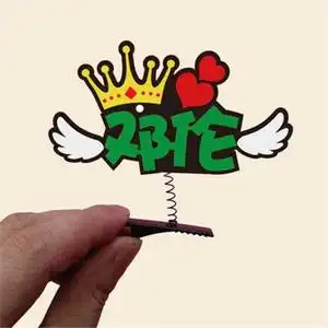 热卖边发夹头饰发光明星粉丝姓发卡胸针定制邓伦应援发21新款