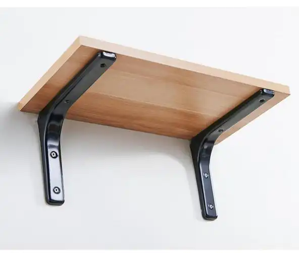 三角支架隔搁板支架托架铁墙壁上置物架承重直角固定三角架支撑架白色