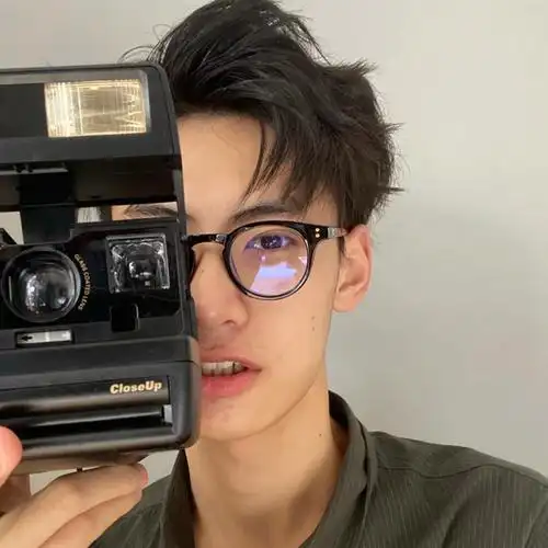 男生眼镜框复古文艺