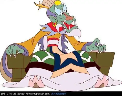 东海龙王简笔画怎么画 简笔画图片大全-普车都