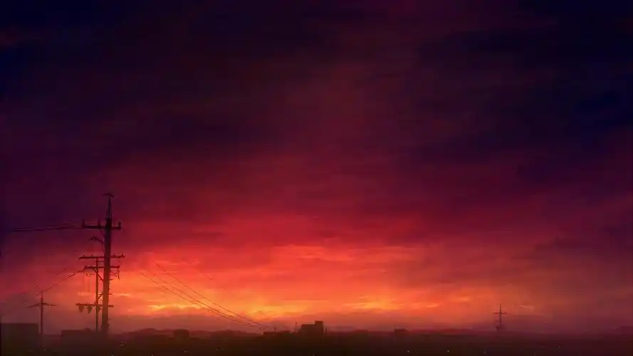 唯美治愈动漫风景高清桌面壁纸