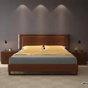 豪华实木床