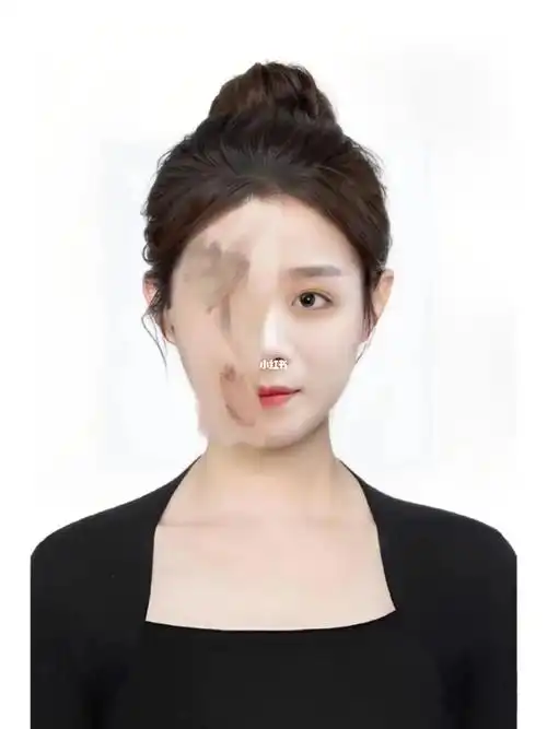 丸子头证件照太甜了吧6015