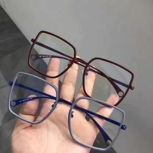 新款男女个性潮时尚素颜显脸小框无度数防蓝光手机眼镜小红书