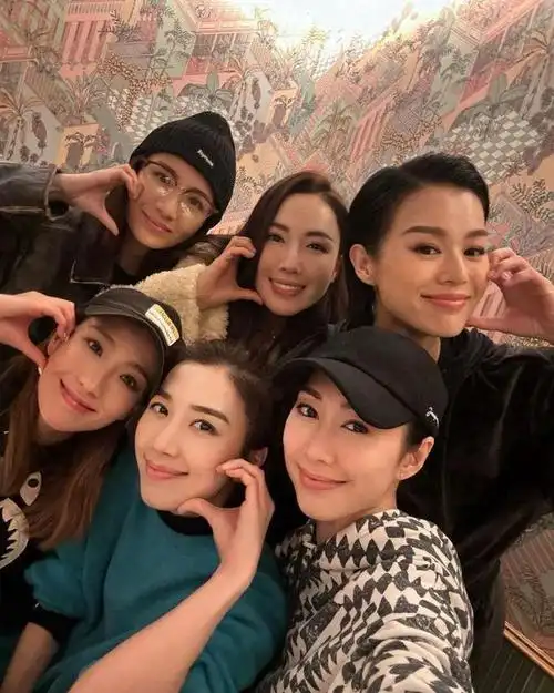 她们这个闺蜜组织就有李施嬅,胡蓓蔚,胡杏儿,姚子羚,胡定欣,黄智雯