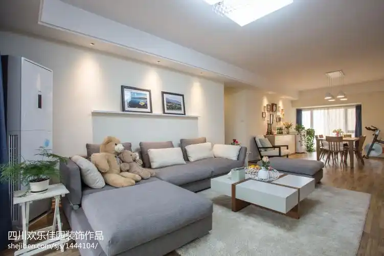 精美96平方三居卧室混搭效果图片121-150m三居潮流混搭家装装修案例