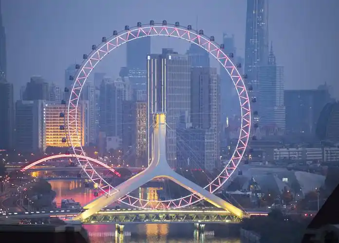 天津之眼夜幕下