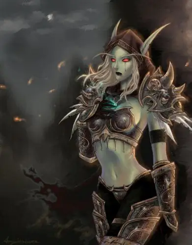 性感妖媚的女王希尔瓦娜斯精美原画欣赏