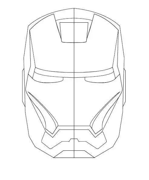 钢铁侠面具鼠绘 临摹练习