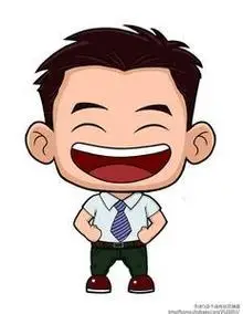 爸爸卡通彩色简笔画