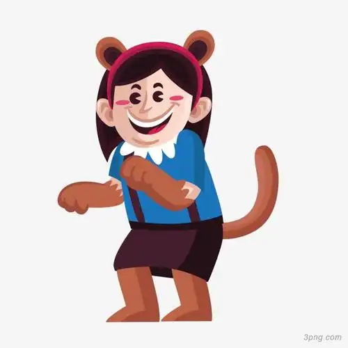 卡通动物装扮的人物设计