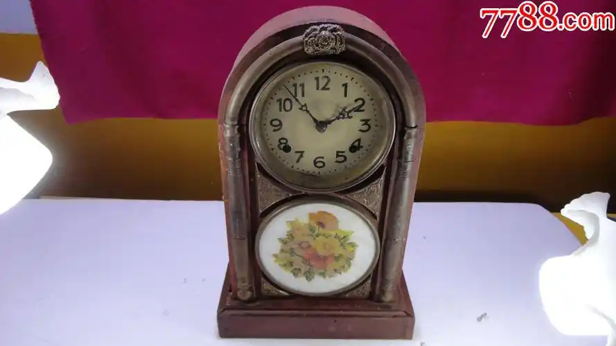老钟表机械座钟全铜机芯老物件老古董