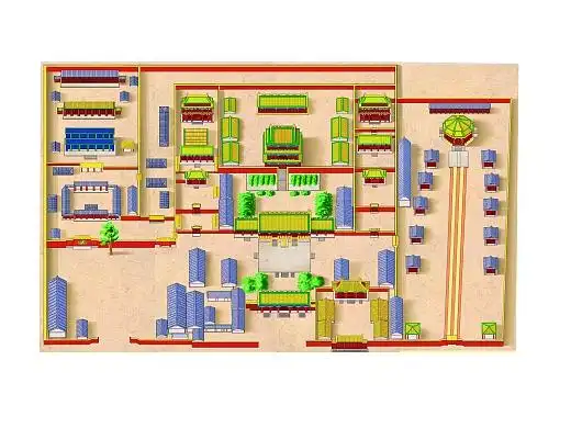 沈阳故宫鸟瞰图