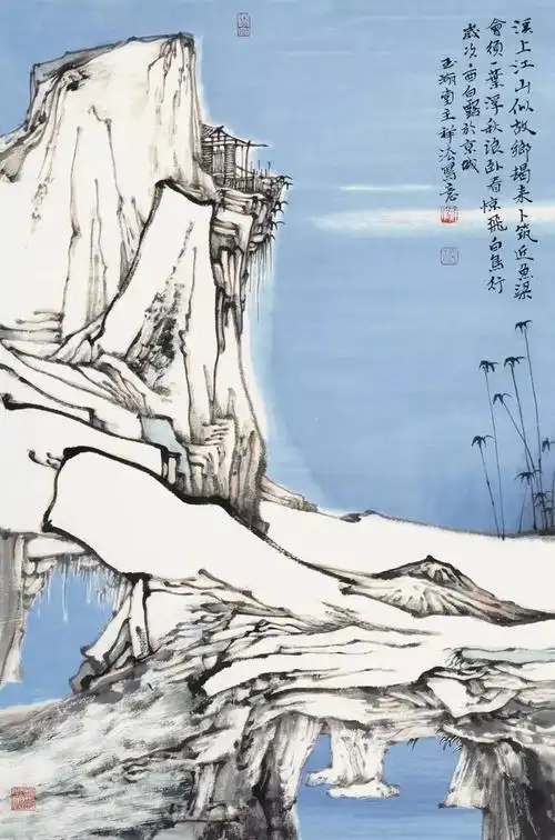 陈祥法现代山水画作品辑录欣赏_网易订阅