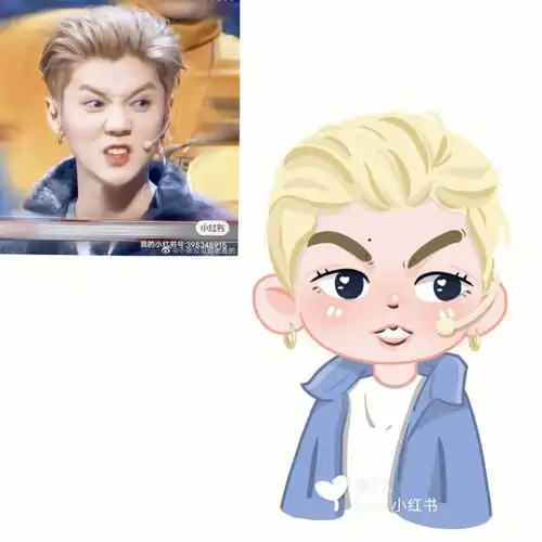 q版人物手绘鹿晗