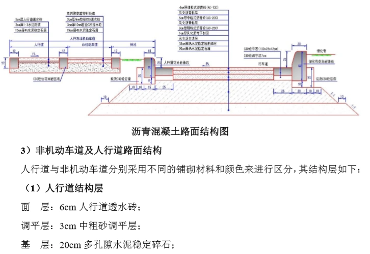 沥青混凝土路面结构图
