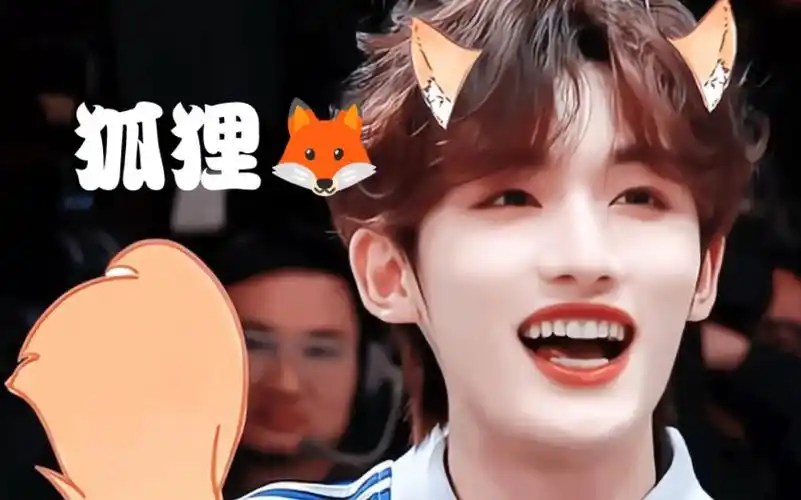 能不能把狐狸特效焊死在丁程鑫身上啊!简直活脱脱像一只狡黠的狐狸!