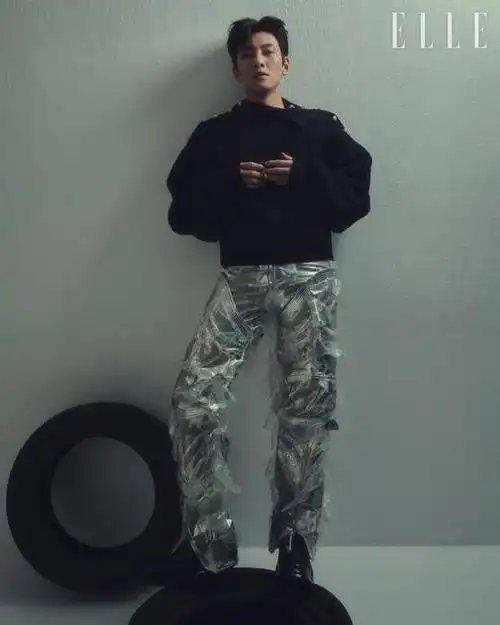 韩国艺人池昌旭魏嘏隽携手拍杂志写真