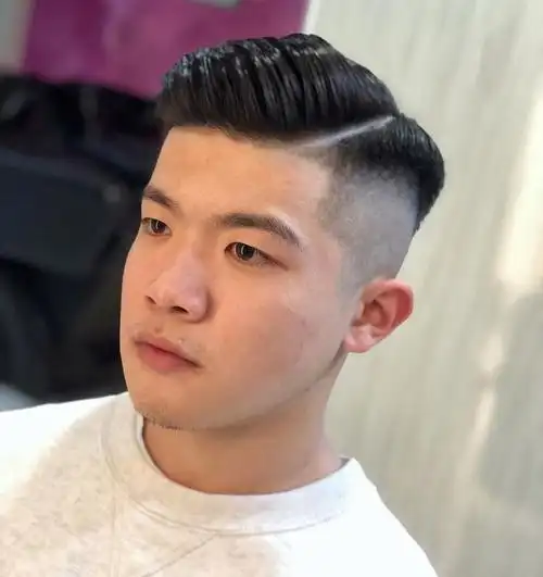 背头发型,也是30岁左右男士们值得去剪的造型.