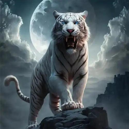 高清霸气凶猛老虎头像图片_动物头像_头像屋