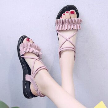 别诺青少年凉鞋初中生女孩夏天时尚百搭公主10夏季大童12平底13少学生