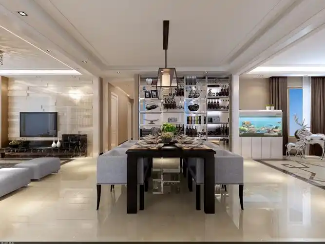 现代风格三室二厅装修设计效果图