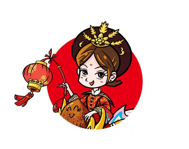 宫廷坚果礼盒包装插画已商用