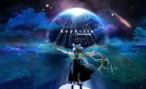 蓝色系的动漫美女最清新8张精美壁纸分分钟让你动心