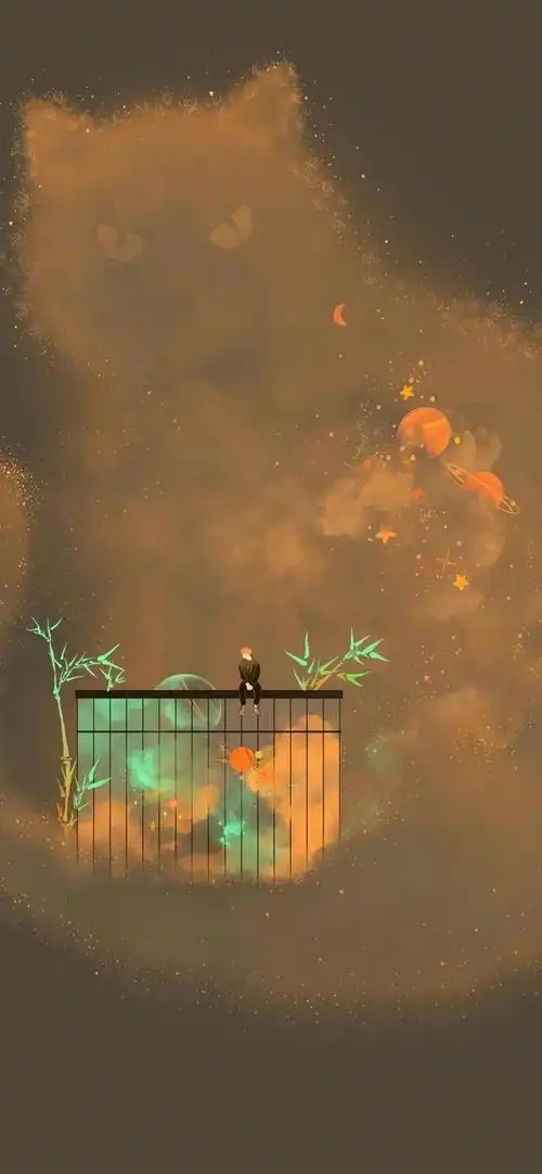 失望,夜晚来了我还依然睁着眼睛出自三毛的哪本书(壁纸,唯美梦境插画