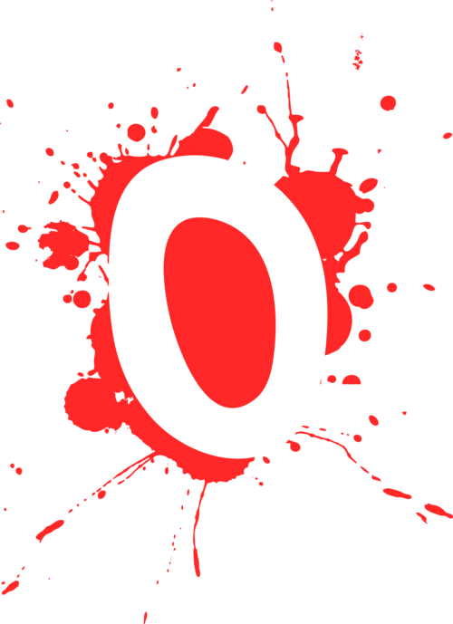 彩墨数字0图形图片