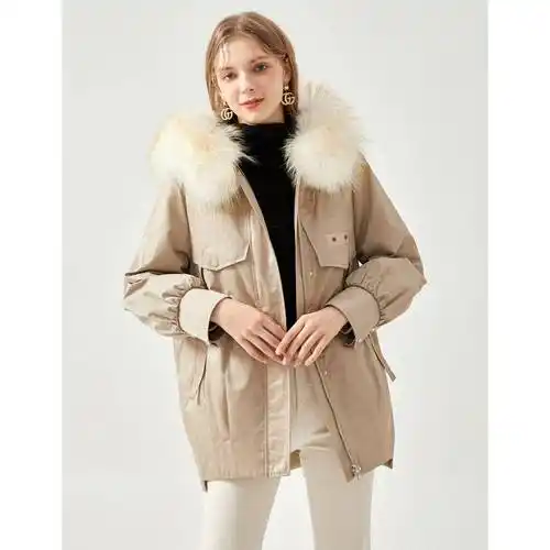 潮州冬季夹克羽绒服四季青服装批发市场百图女装原单尾货图片