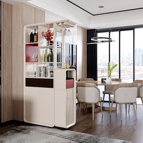 现代简约鞋柜靠墙酒柜一体多功能伸缩吧台客厅玄关酒柜