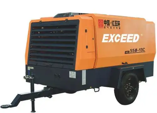 红五环中压柴移螺杆空压机15立方排气量螺杆空压机