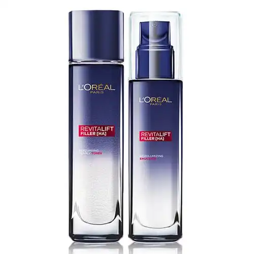 loreal法国巴黎欧莱雅女士护肤品化妆品套装复颜玻尿酸水光充盈五件套