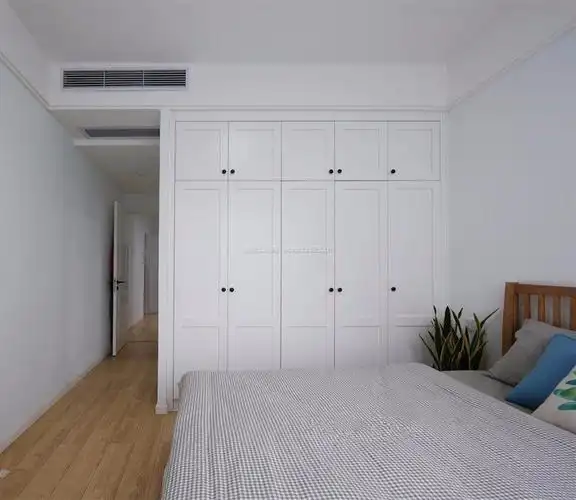 极简风格卧室索菲亚衣柜门图片_装修123效果图