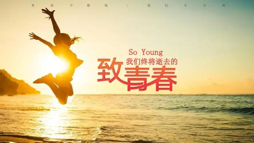 致青春同学录同学聚会电子相册ppt模板