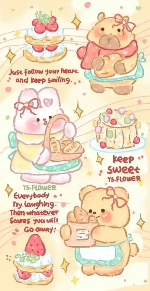 94小小歪_ ⑤⑥组94kitco小六主屏 锁屏壁纸可爱套图02↓↓↓反