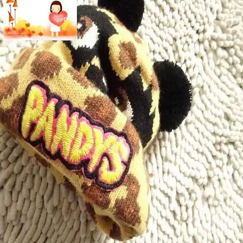 【日本品牌小中大童熊猫毛线帽子】价格,厂家,图片,帽子,温州甜心妈咪